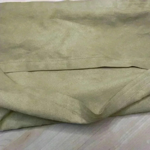 Set/2 Pottery Barn Faux Tan Suede Pillow Euro 26x26 Square - Picture 5 of 9